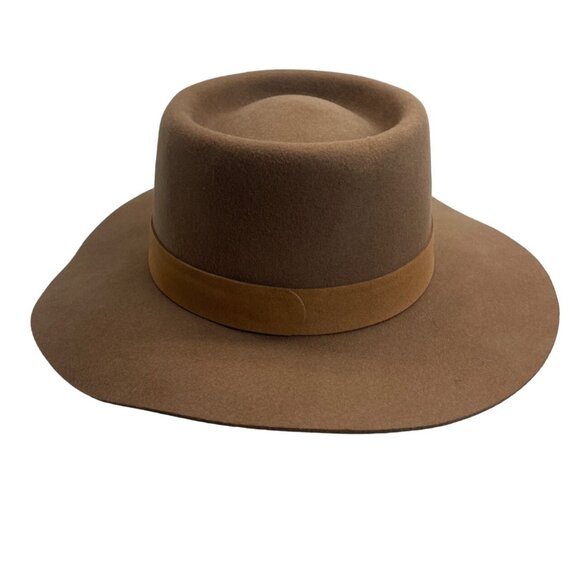 Lack Of Color Unisex Brown Australian Wool Farmer\'s Boho Hat Sz L main image 2